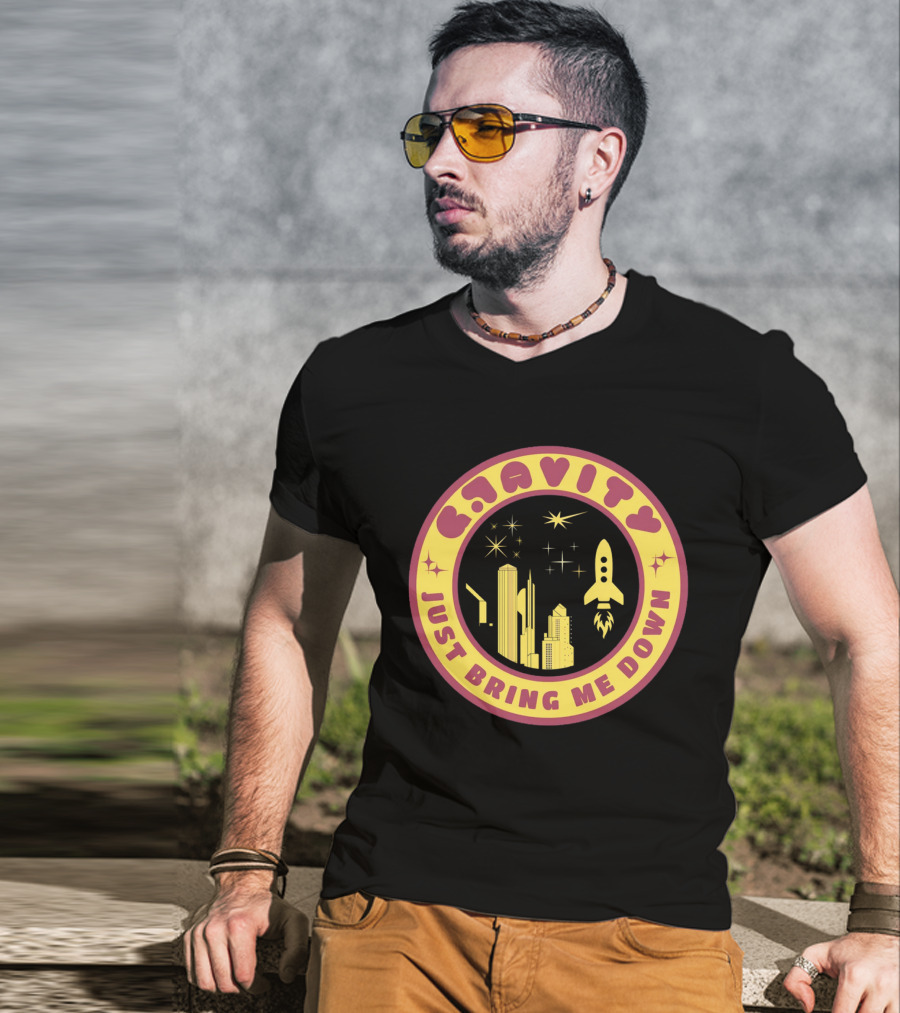 Gravity Just Bring Me Down Rocket City Stars T-Shirt