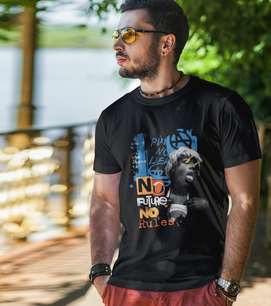 Punk Anarchy Streets No Future No Rules T-Shirt