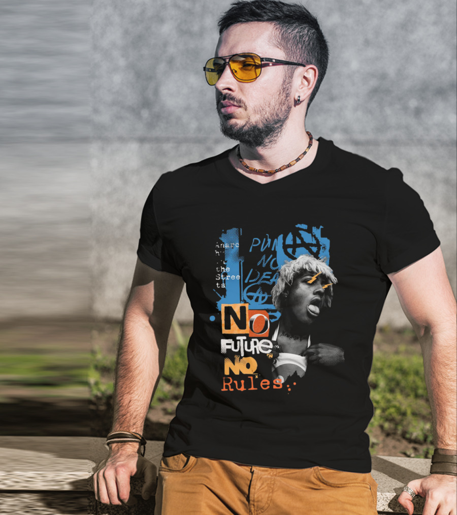 Punk Anarchy Streets No Future No Rules T-Shirt