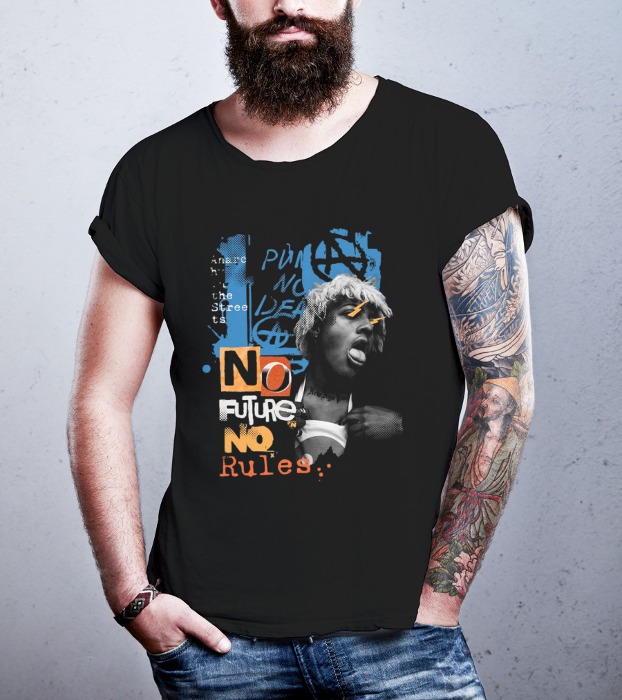 Punk Anarchy Streets No Future No Rules T-Shirt