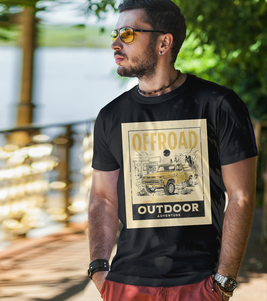 Offroad Outdoor Adventure Pickup Truck T-Shirt