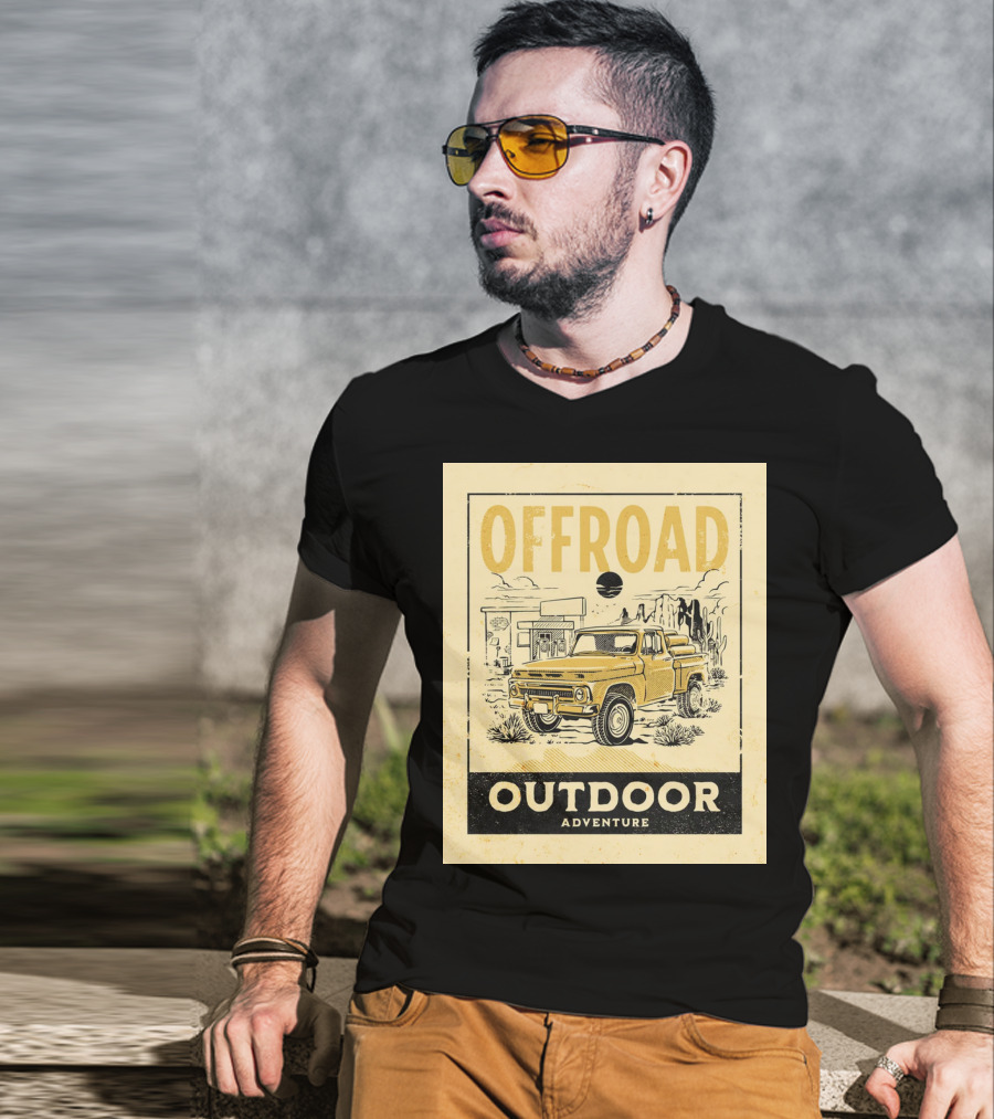 Offroad Outdoor Adventure Pickup Truck T-Shirt
