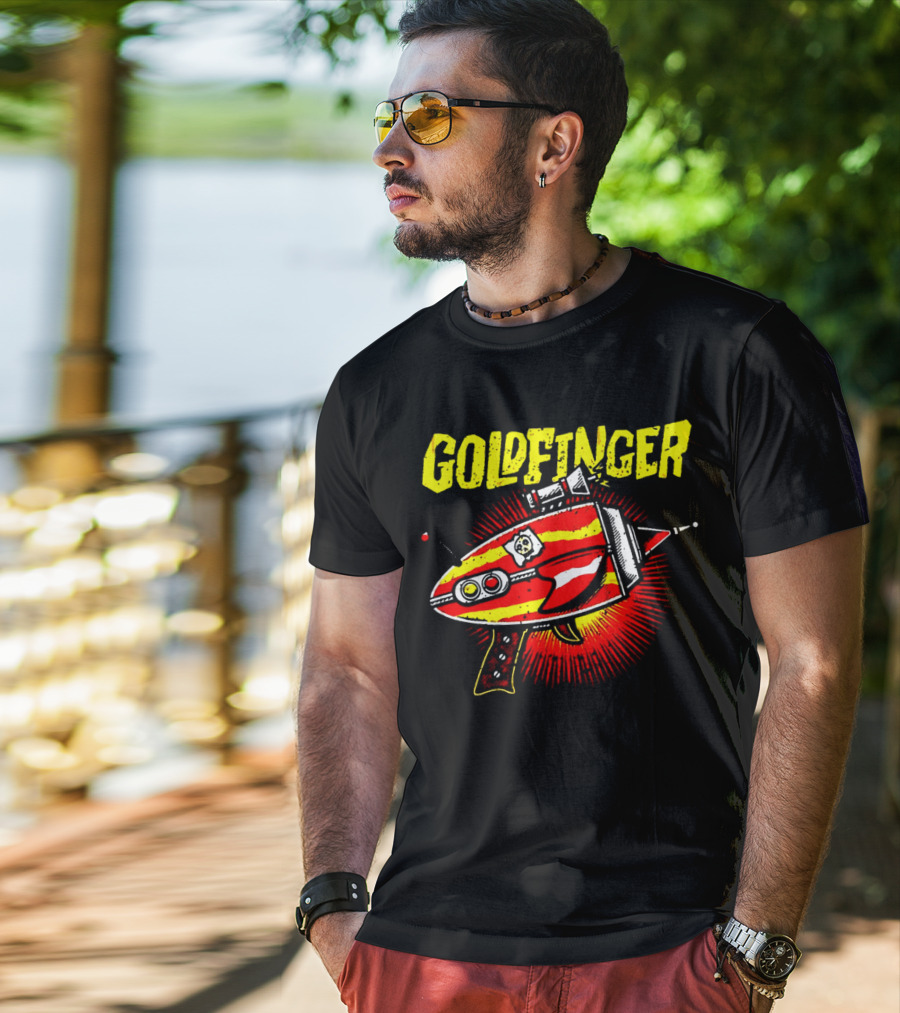 Goldfinger Band Retro Ray Gun T-Shirt