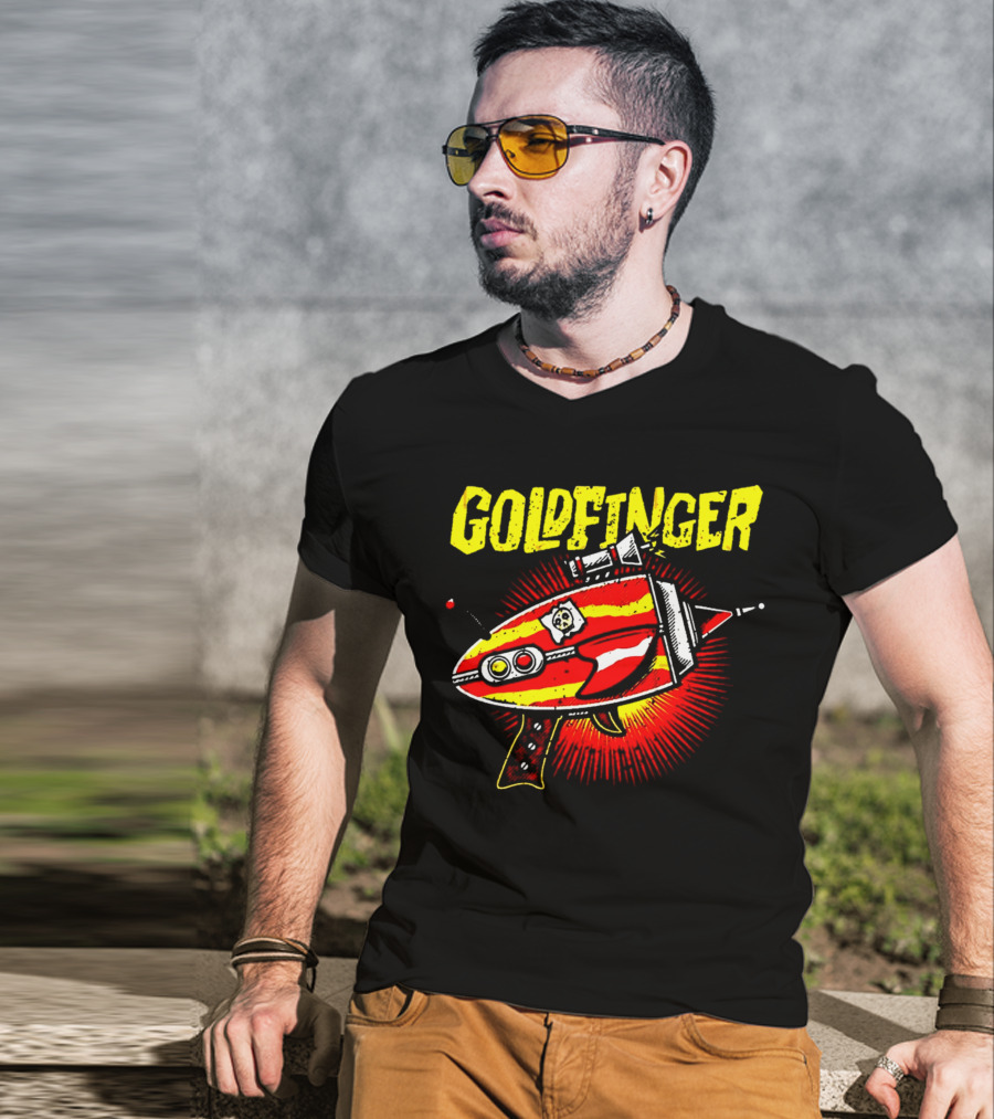Goldfinger Band Retro Ray Gun T-Shirt