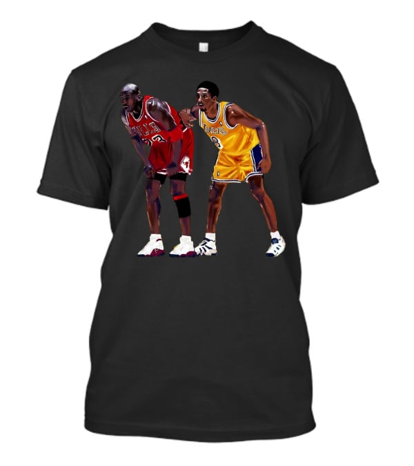 Bulls 23 Lakers 8 Iconic Basketball Legends T-Shirt