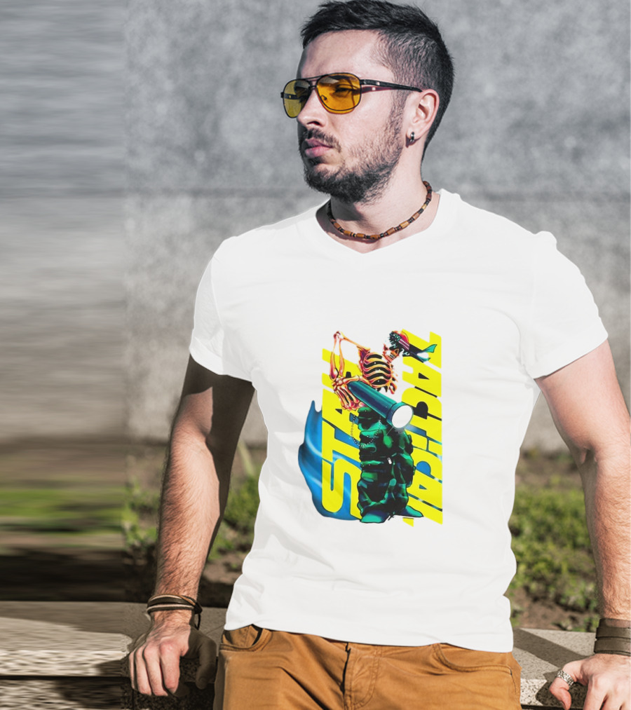 Danny Gonzalez Merchandise Stah Tactical Skeleton Flashlight T-Shirt