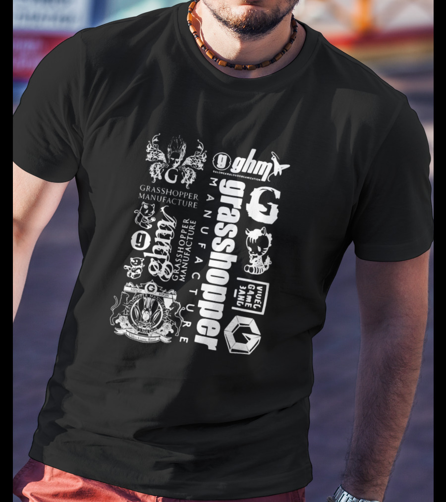 Grasshopper Manufacture GHM Grasshopper Manufacture Grasshopper GHM Uncle Game Jam T-Shirt