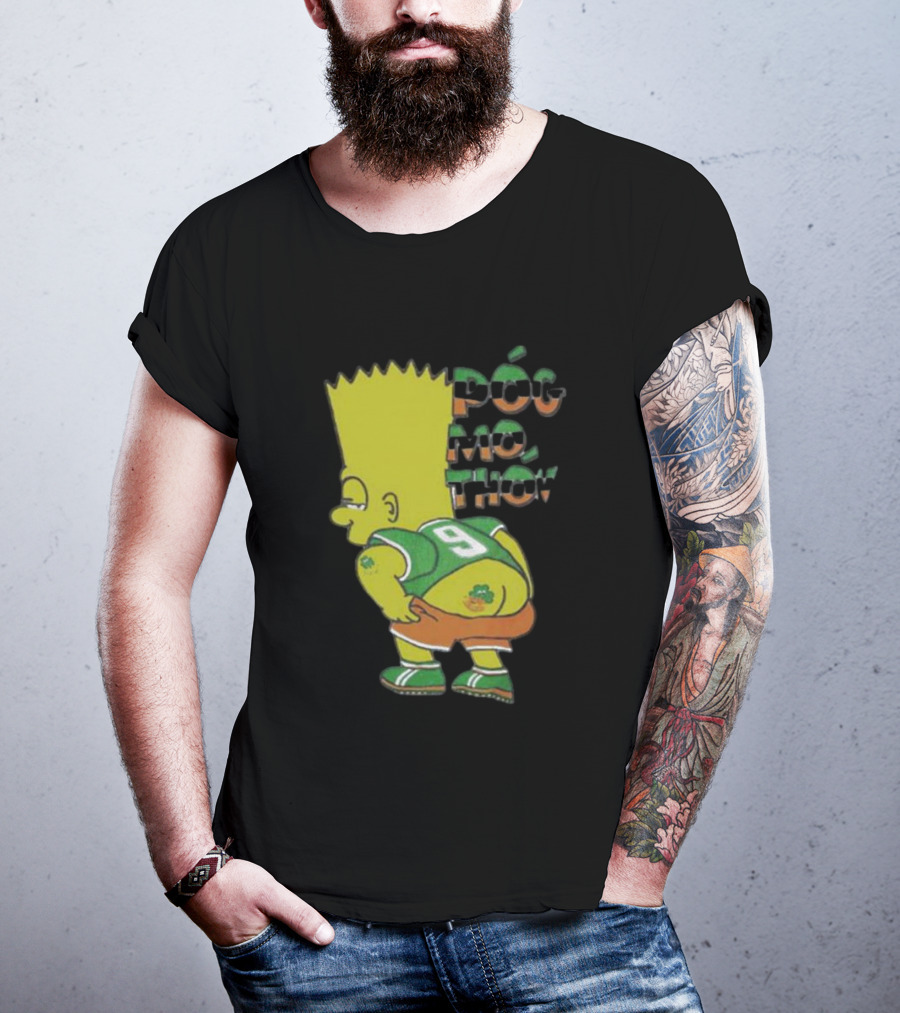 Simperson Bart Number 9 Pog Mo Thon St. Patrick's Irish Green T-Shirt