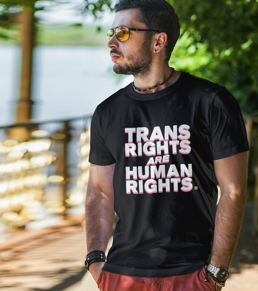 Washington DC Joe Locke Trans Rights Are Human Rights Equality T-Shirt