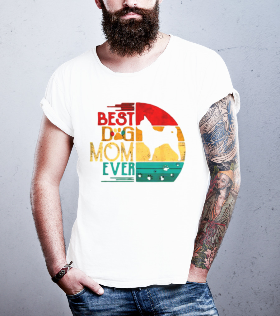 Best Dog Mom Ever Chihuahua Vintage Retro T-Shirt