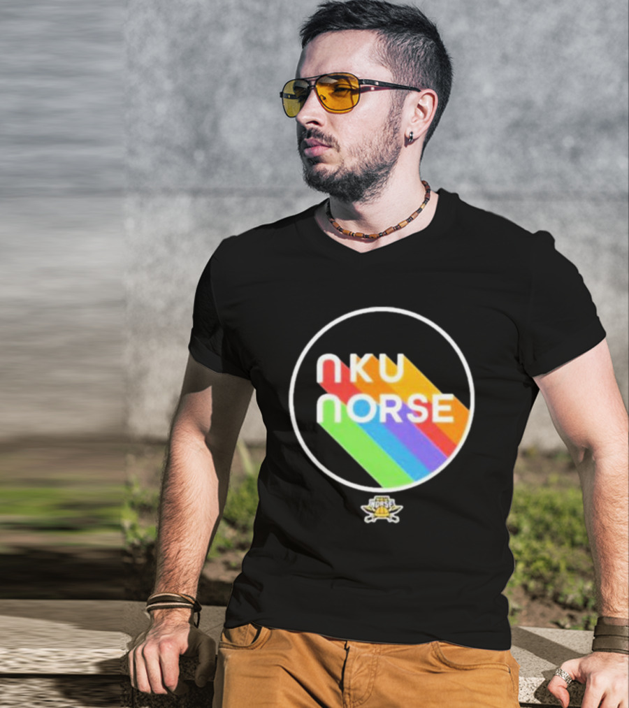 Nku Norse Rainbow Circle Pride T-Shirt