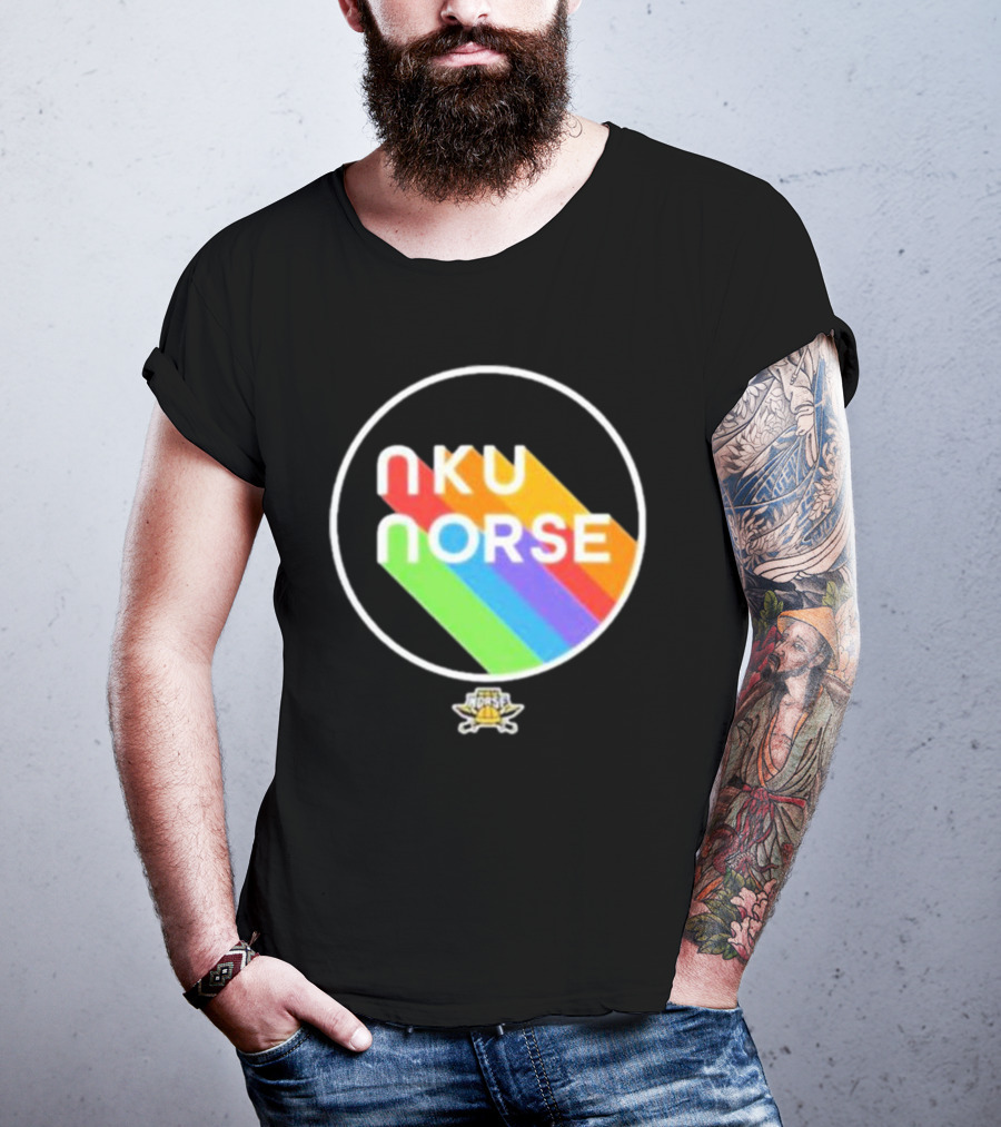 Nku Norse Rainbow Circle Pride T-Shirt