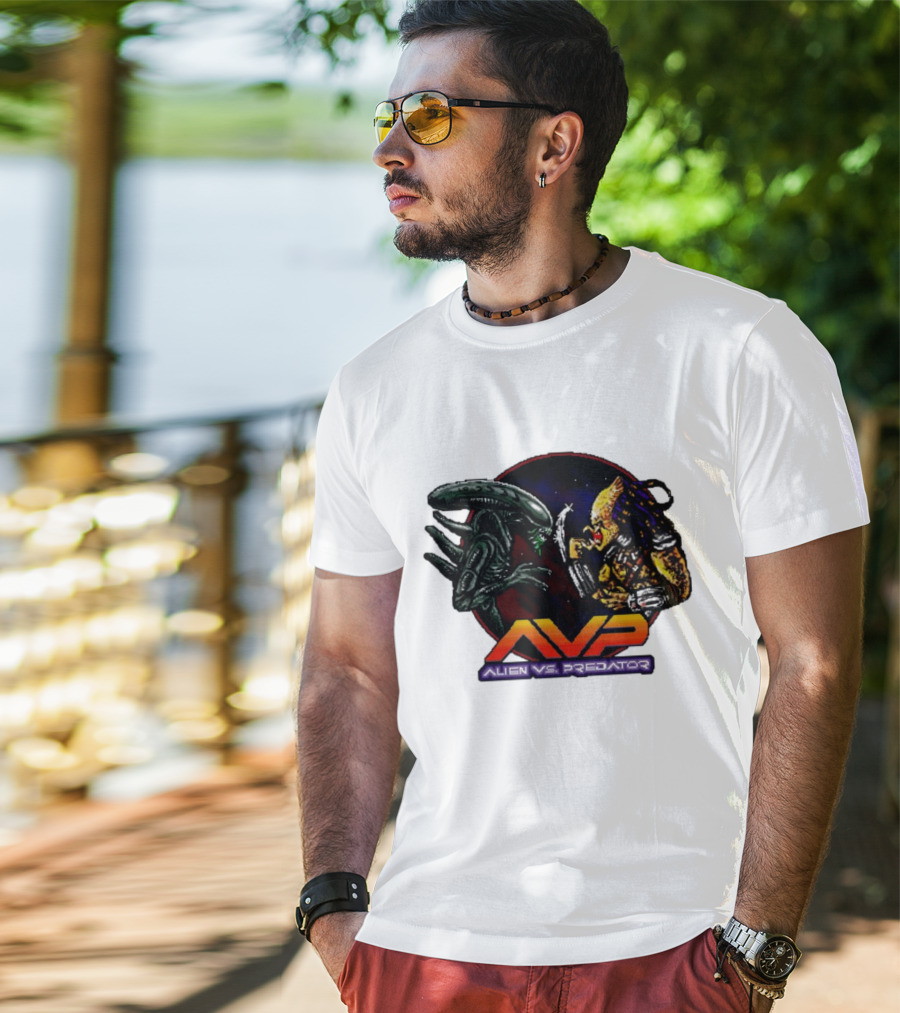 AVP Alien Vs. Predator Video Game Showdown T-Shirt