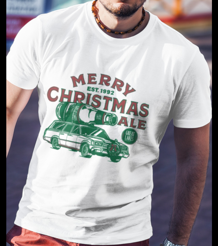 Merry Christmas Ale Great Lakes Brewing Co. Est. 1992 Car T-Shirt
