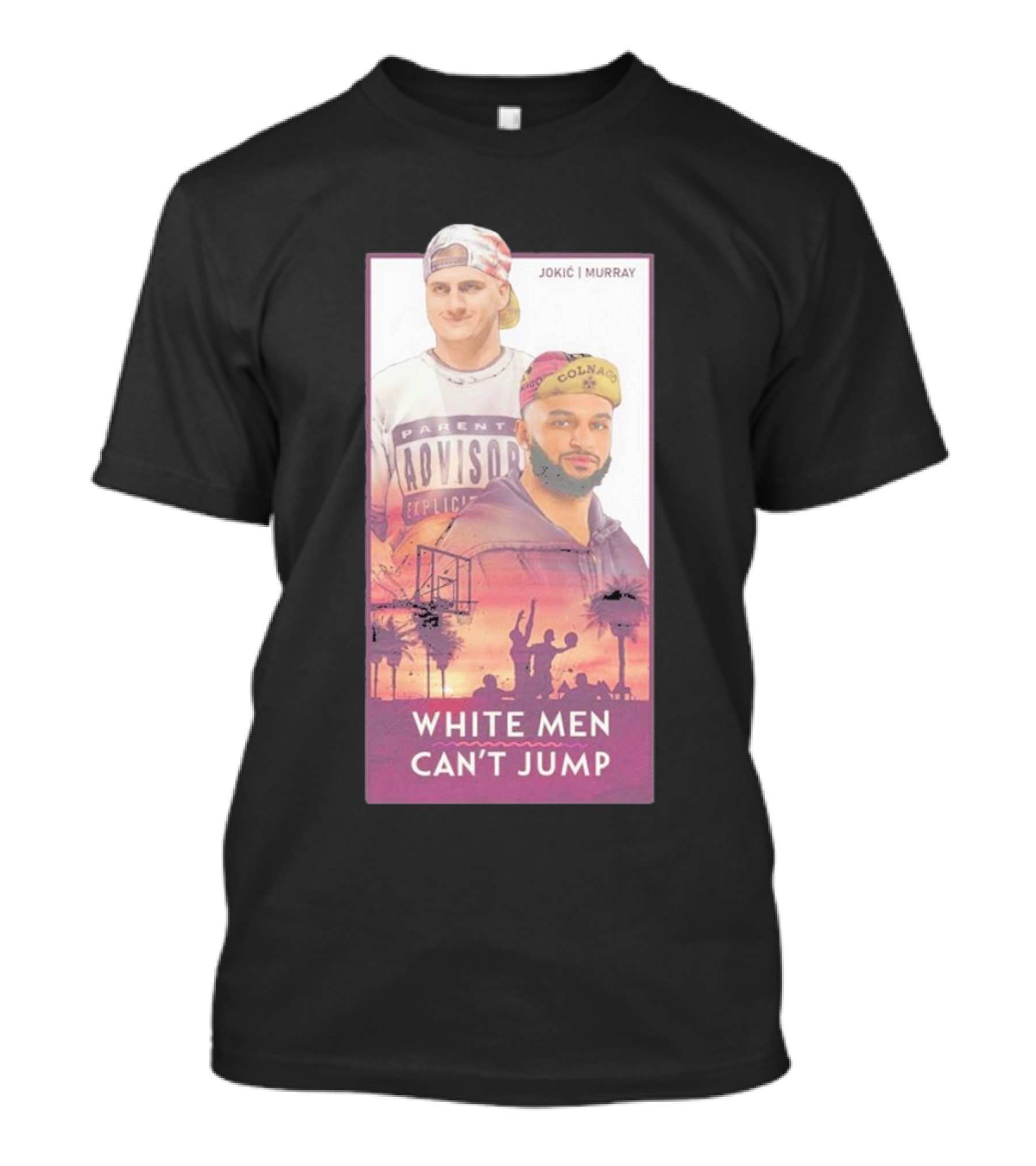 Jokic Murray White Men Can’t Jump Lurk T-Shirt