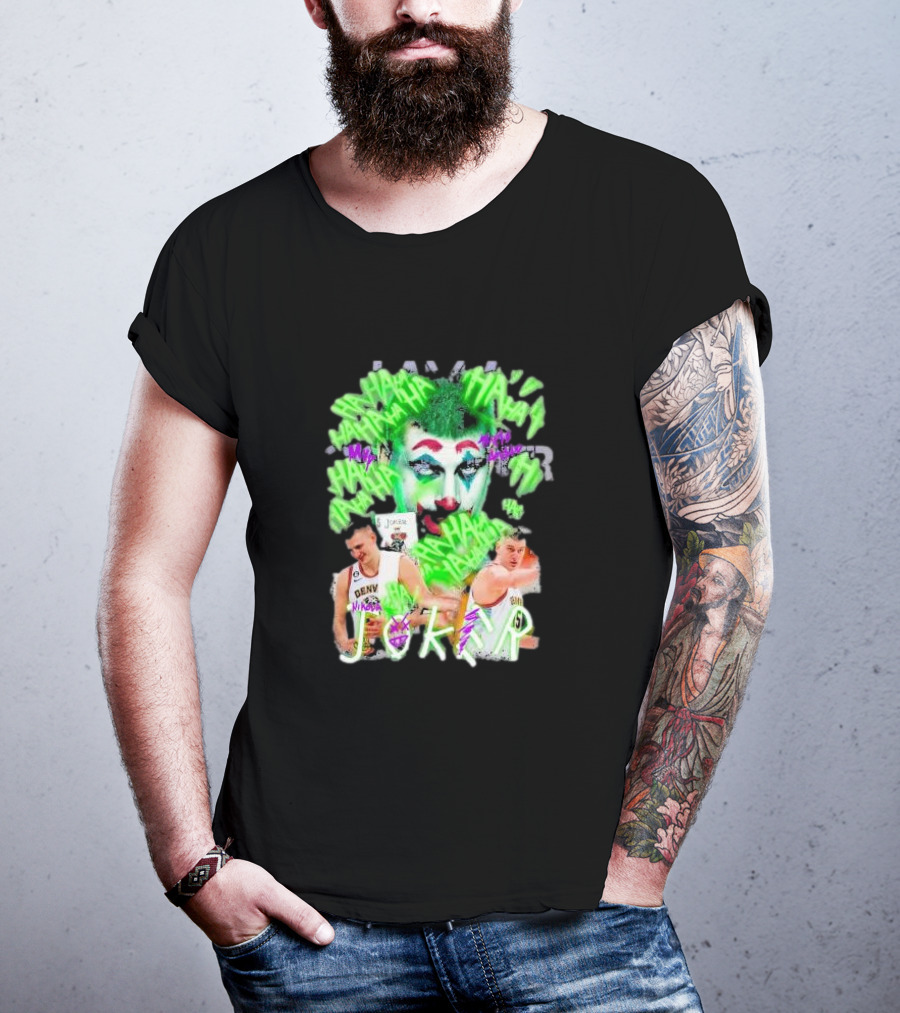 Nikola Jokic Joker NBA Denver Basketball Clown T-Shirt
