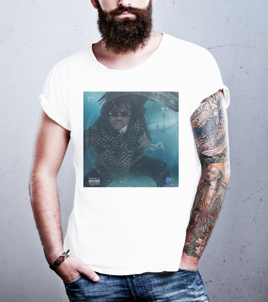 Parental Advisory Gunna Oceangate Album Cover Submarine Underwater T-Shirt