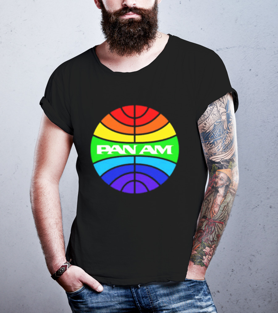 Pan Am Rainbow Circular Emblem T-Shirt