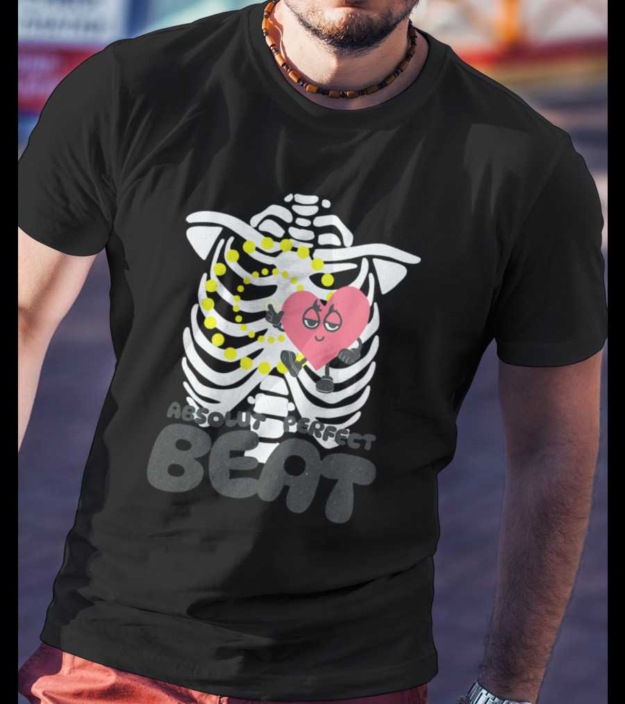 Absolut Perfect Beat Ribcage Heart T-Shirt