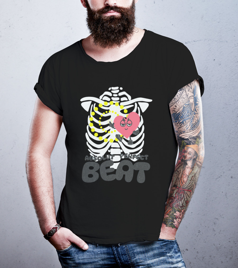 Absolut Perfect Beat Ribcage Heart T-Shirt