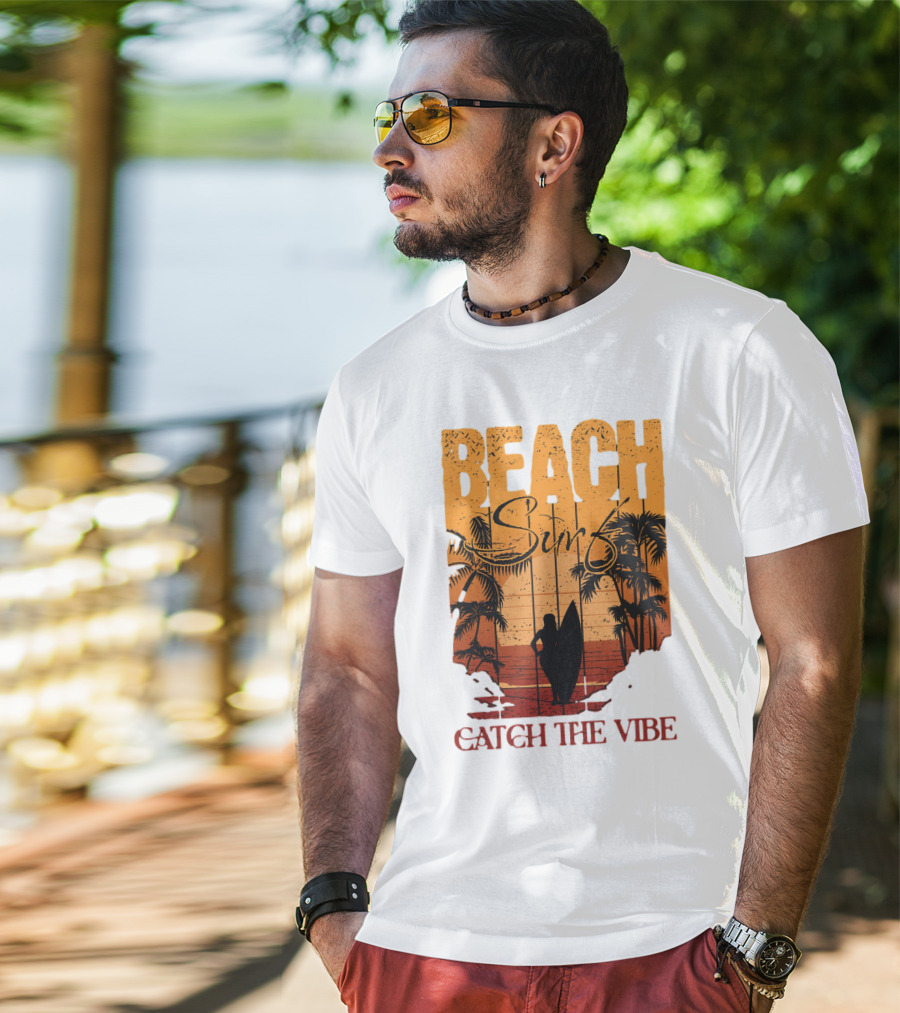 Beach Surf Catch The Vibe T-Shirt