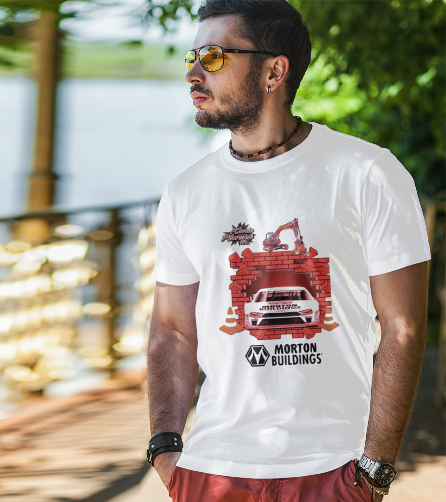 Kevin Harvick Inc Morton Buildings Car Brick Wall Racing T-Shirt