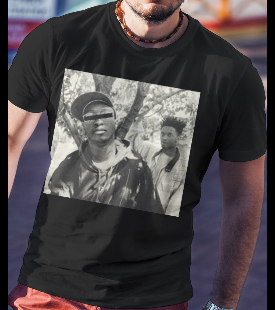 Mf Doom KMD Brothers Rap Iconic Black And White Photo T-Shirt