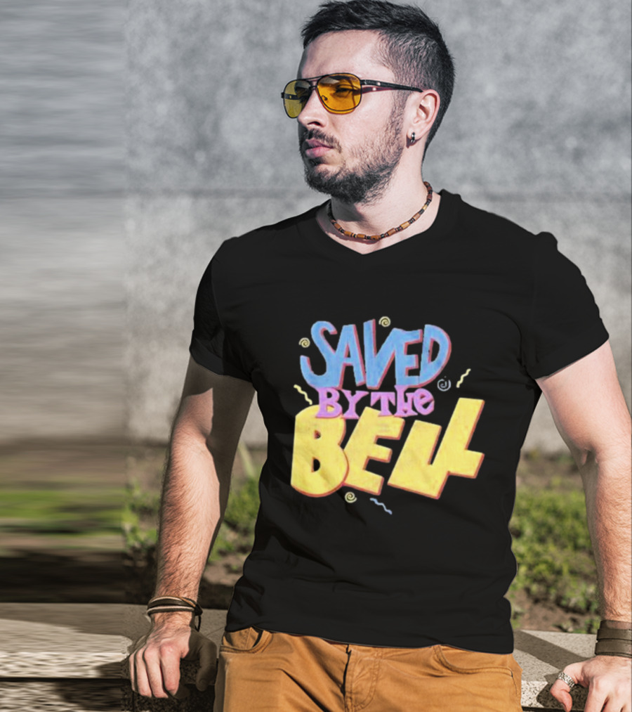 Saved By The Bell 90s Retro Faded Squiggles T-Shirt