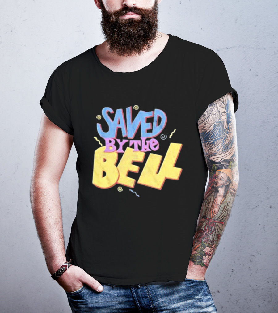 Saved By The Bell 90s Retro Faded Squiggles T-Shirt