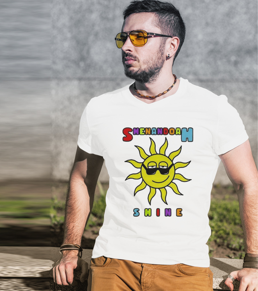 Shenandoah Shine Merch Sunshine Sun With Sunglasses T-Shirt