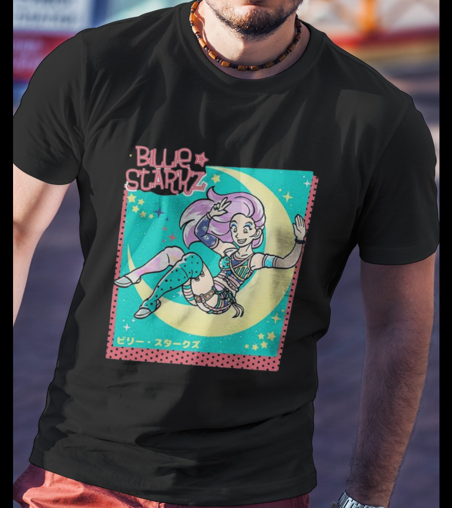 Billie Starkz All Elite Wrestling Moon Jump T-Shirt