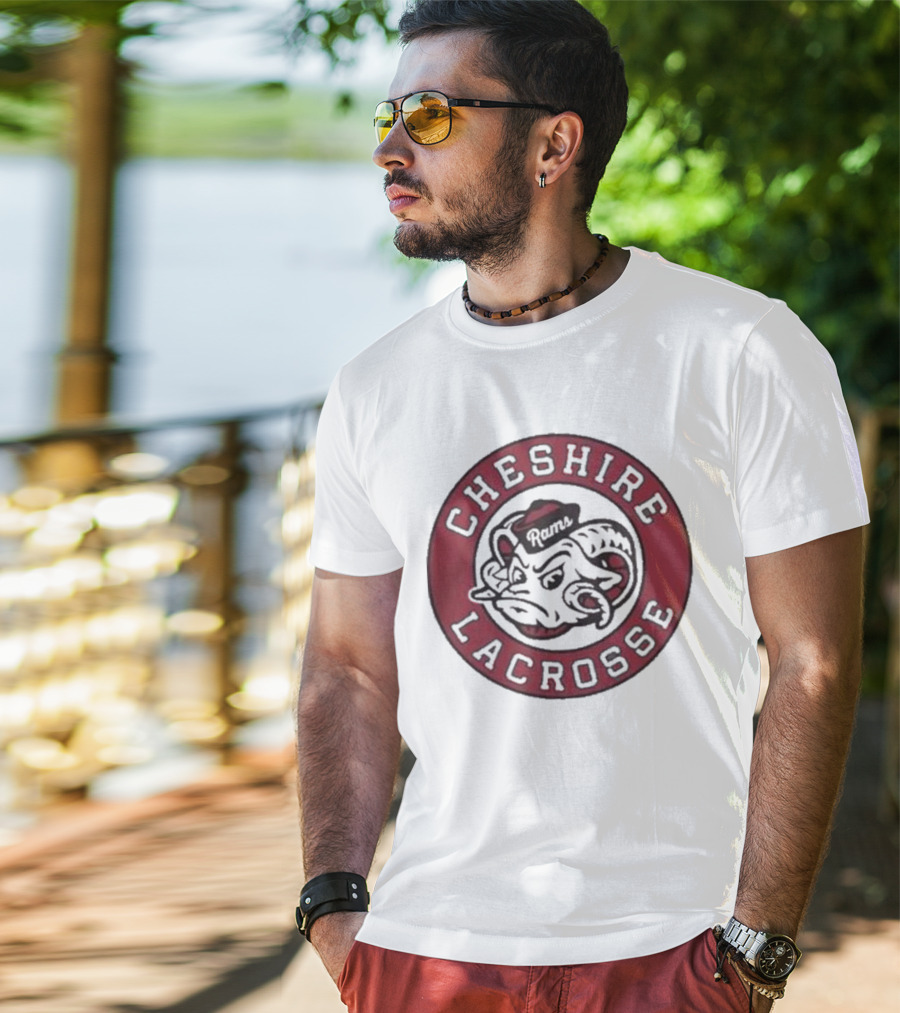 Cheshire Rams Lacrosse Team Emblem T-Shirt
