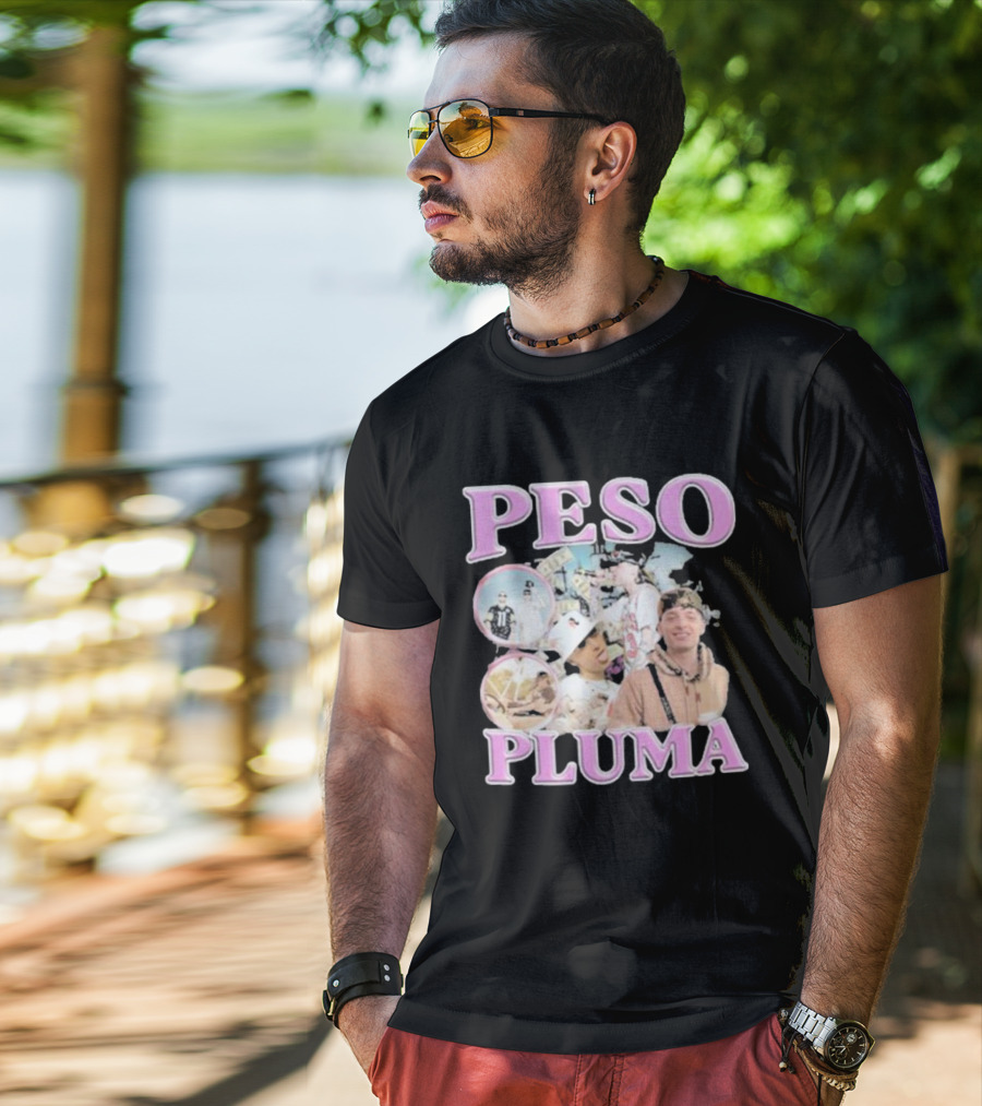 Peso Pluma Pink Collage T-Shirt