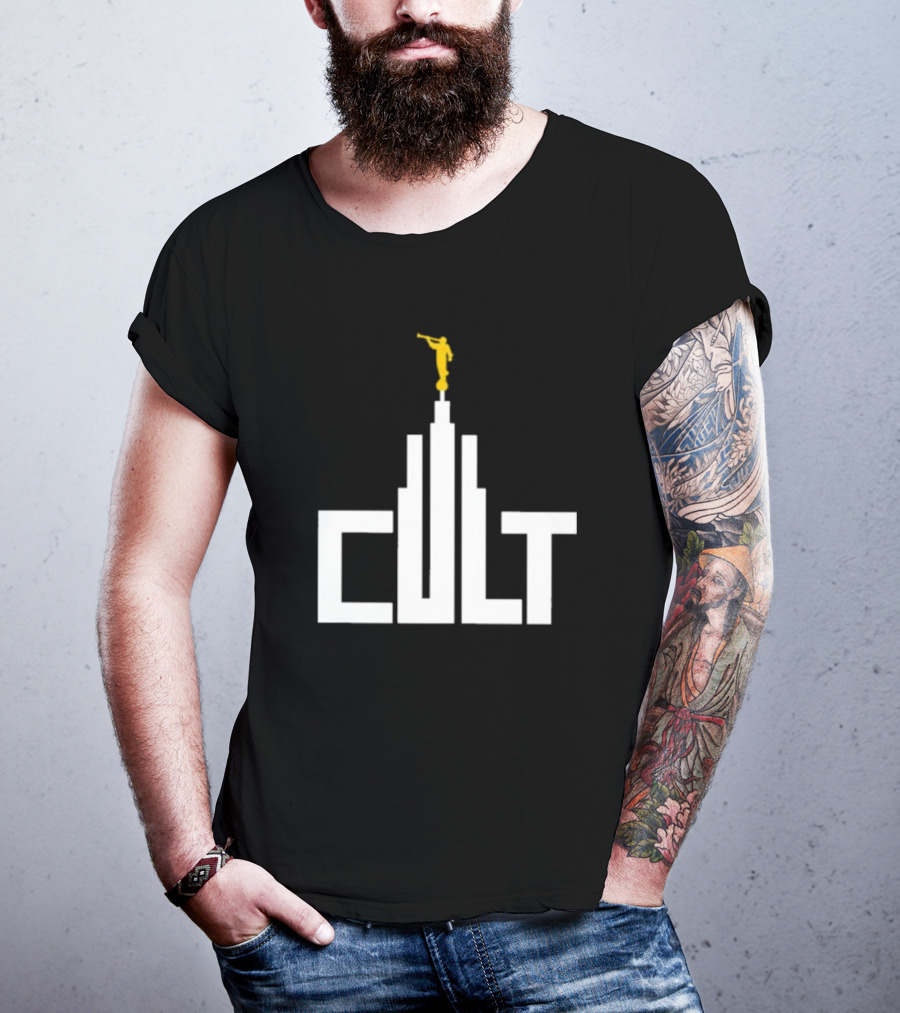 Exmormon Cult LDS Temple Angel Moroni Statues Iconic T-Shirt