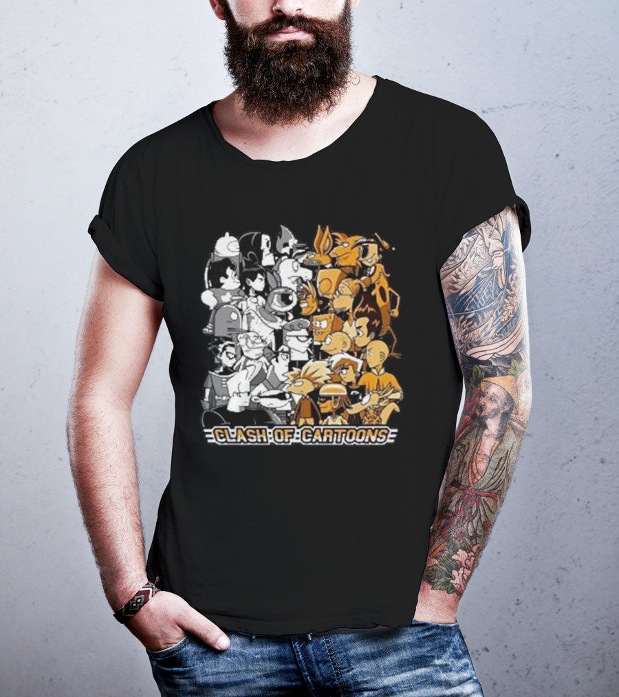 Clash Of Cartoons Battle T-Shirt