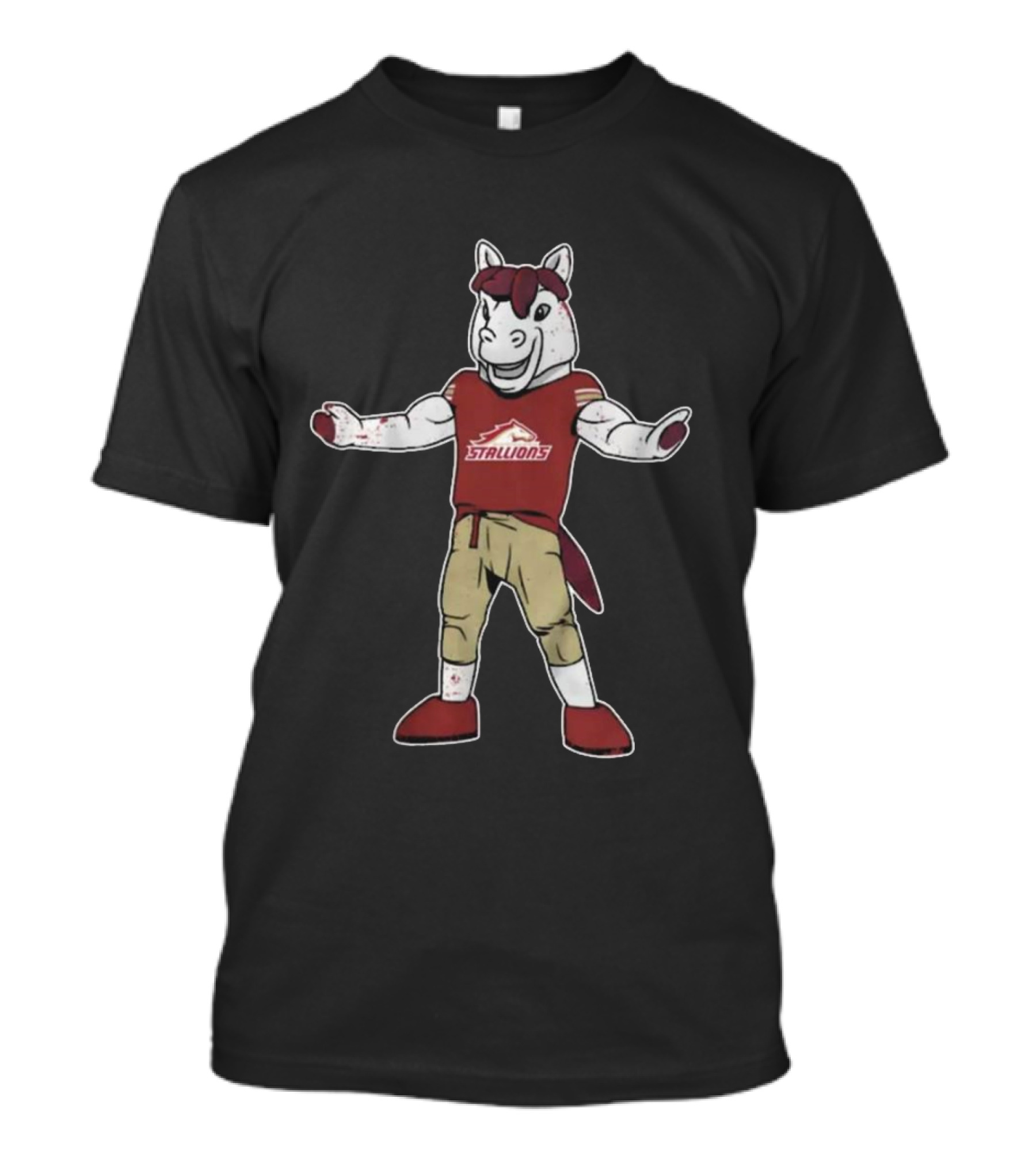 Birmingham Stallions Stanley Mascot Character In Team T-Shirt