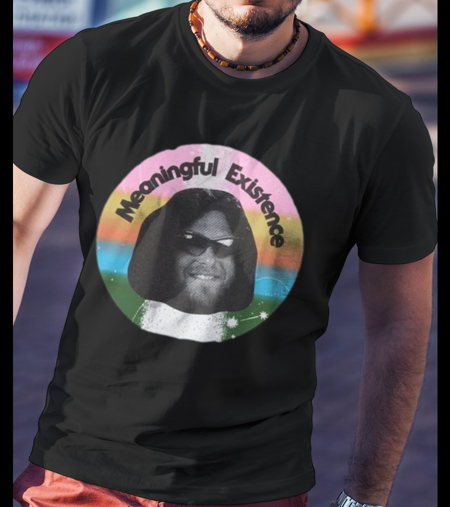 Meaningful Existence Rainbow Retro T-Shirt