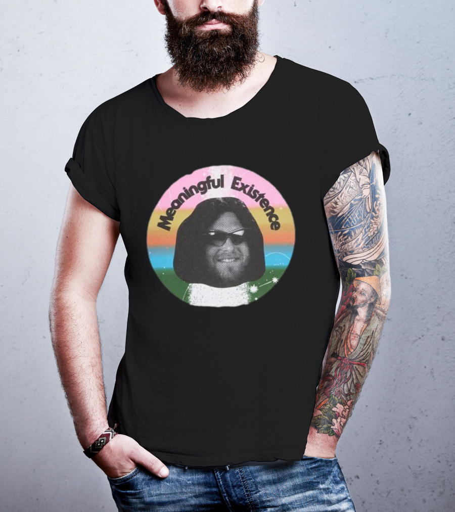 Meaningful Existence Rainbow Retro T-Shirt