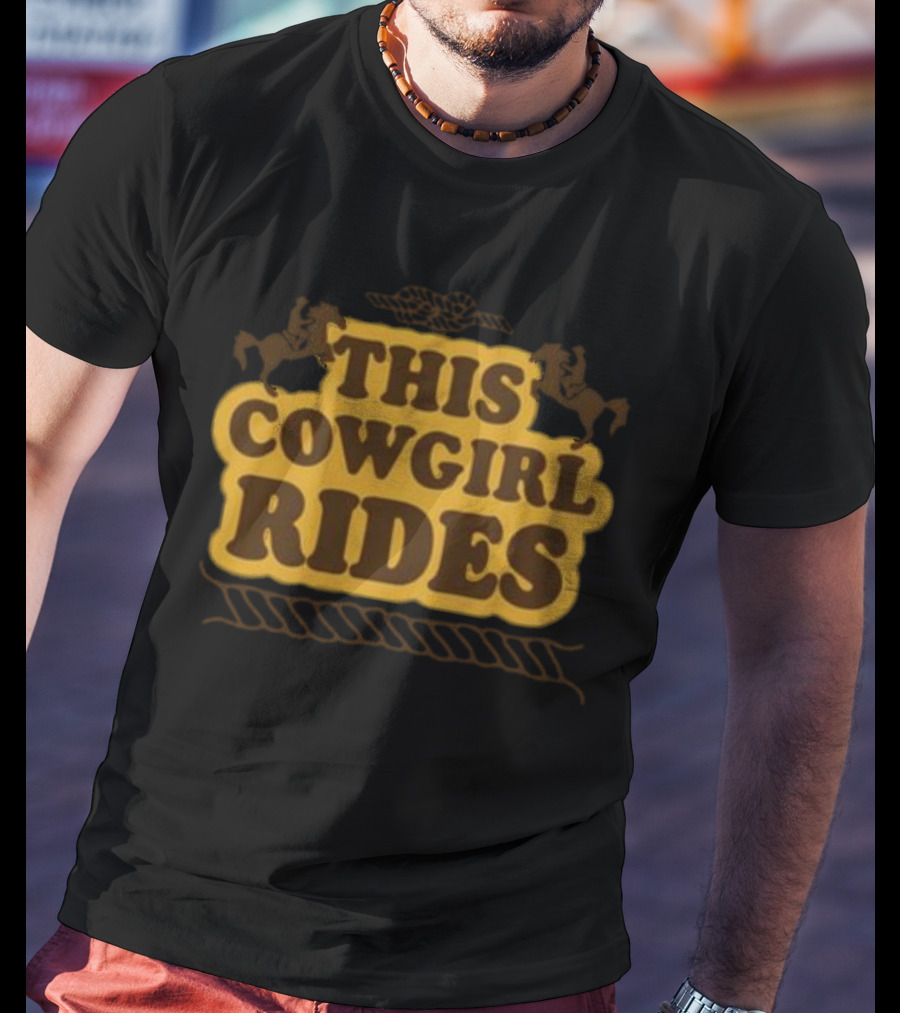 This Cowgirl Rides Western Horseback T-Shirt