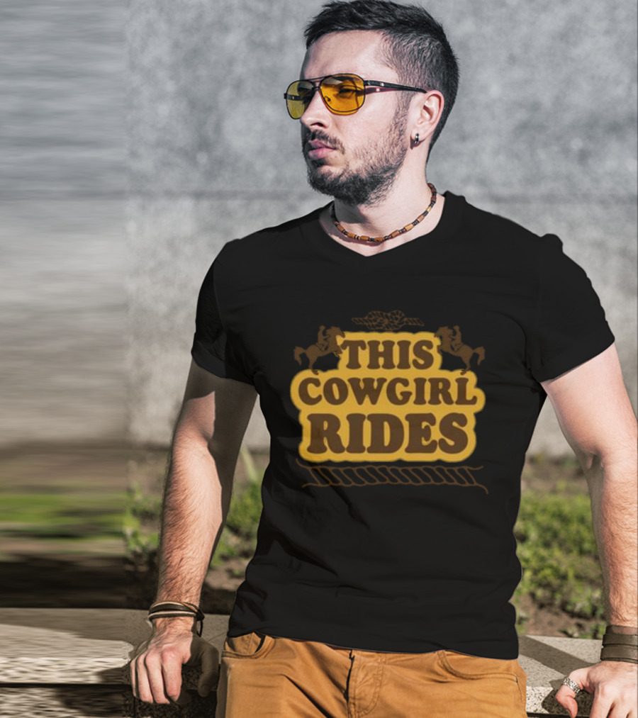 This Cowgirl Rides Western Horseback T-Shirt