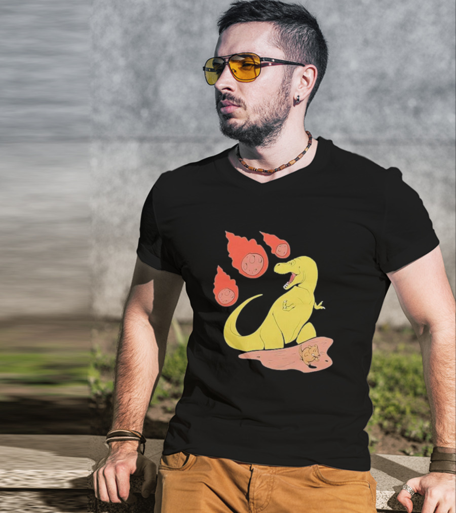 SMBC Dinosaur And Meteor Save Yourself Mammal T-Shirt