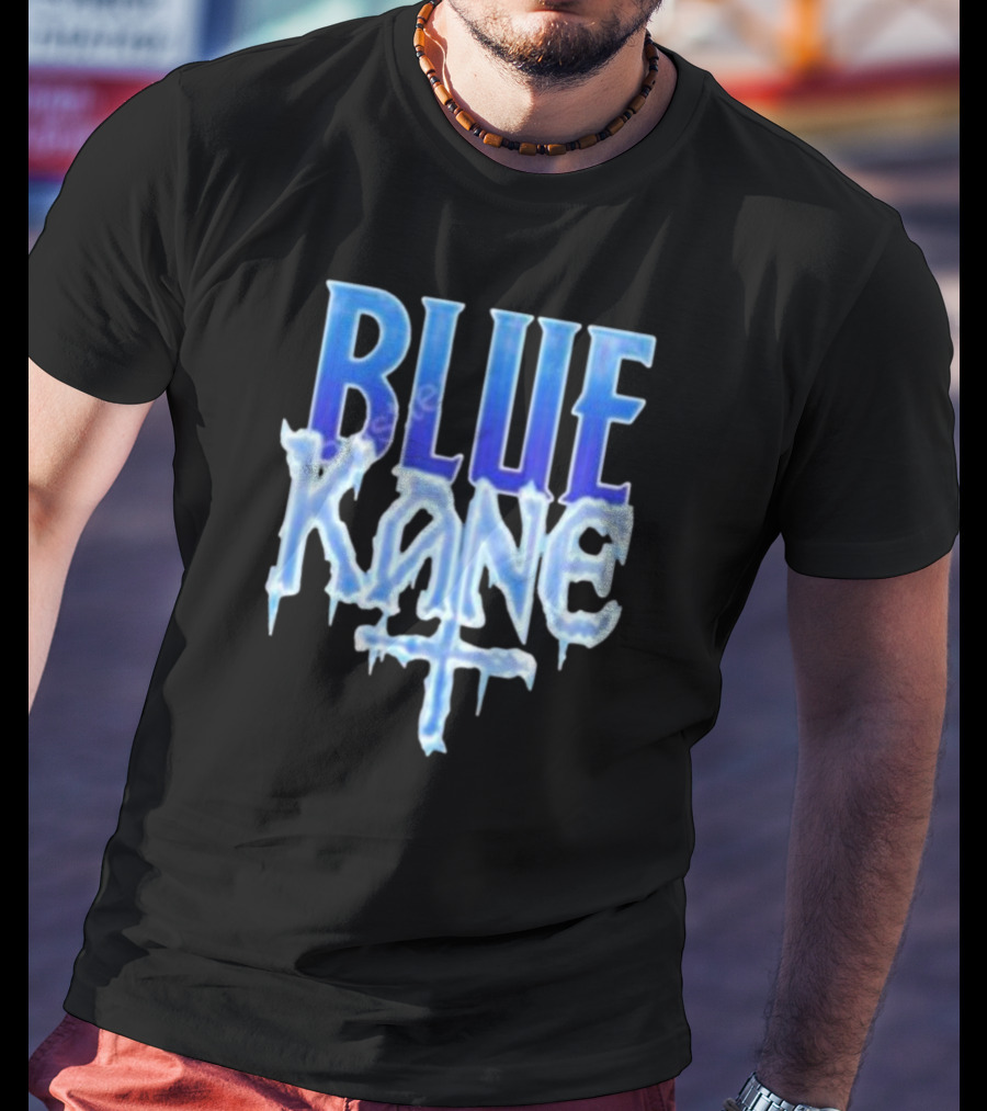 Blue Kane Icy Font Merchandise T-Shirt