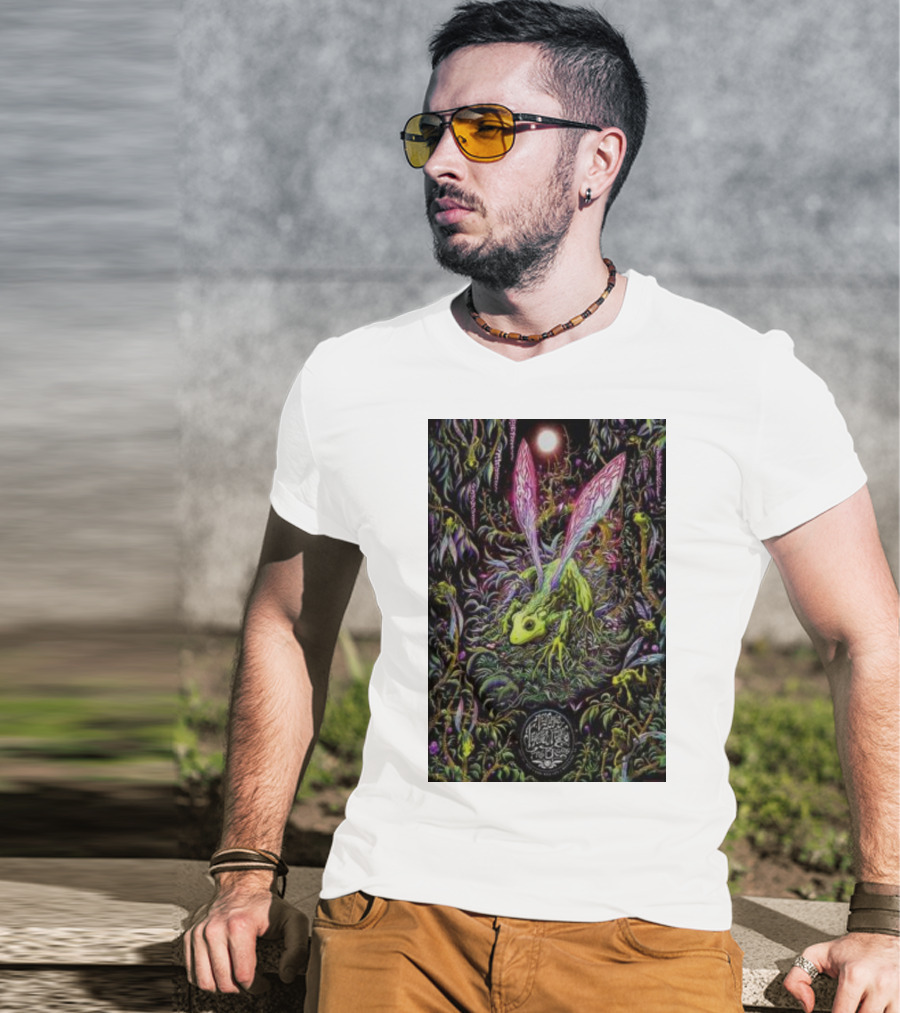 Les Claypool’s Fearless Flying Frog Brigade Psychedelic Creature Art Wheatland T-Shirt