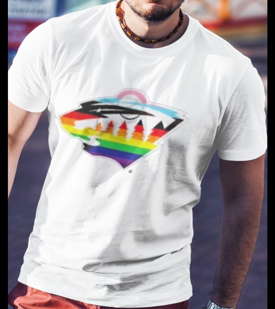 Minnesota Wild Rainbow Pride NHL T-Shirt