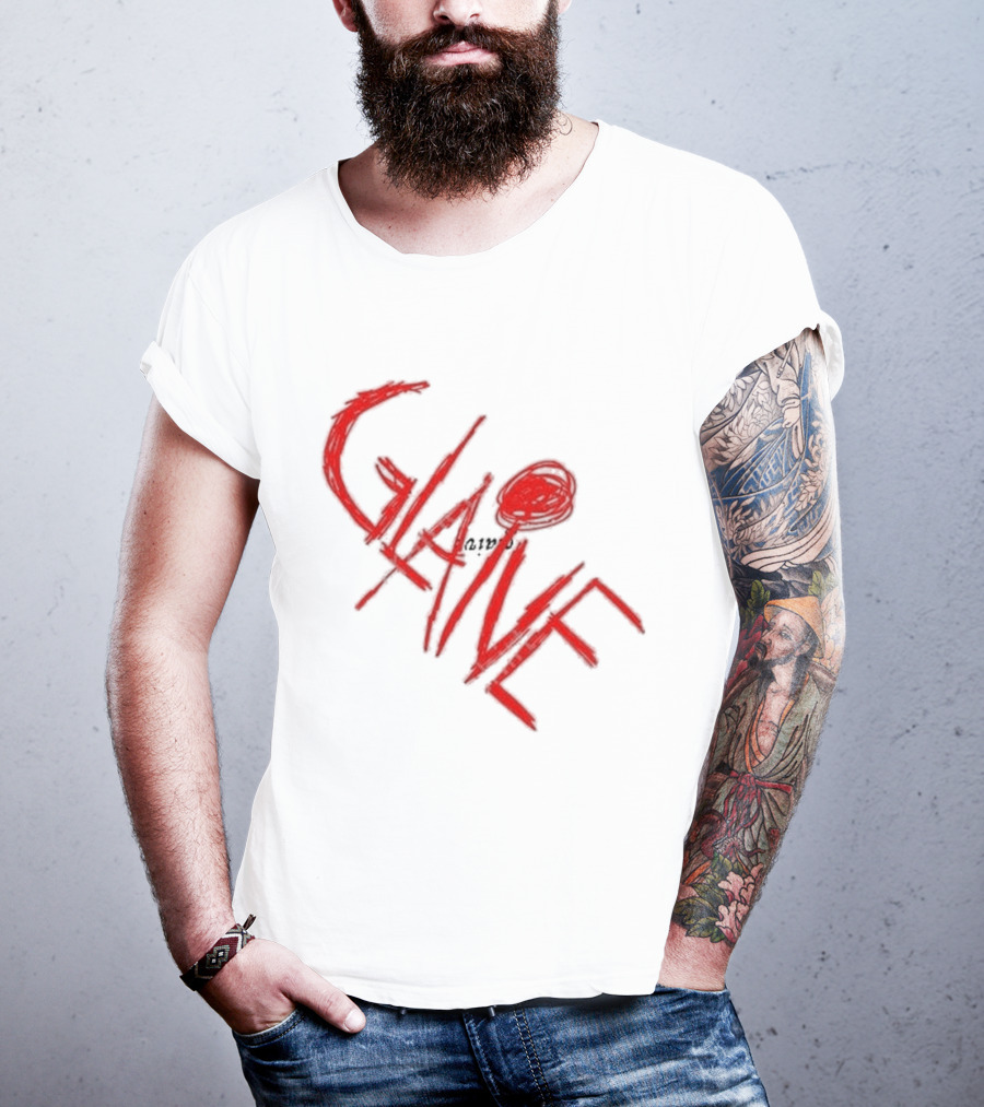 Glaive Red Brushstroke Burn Photo T-Shirt
