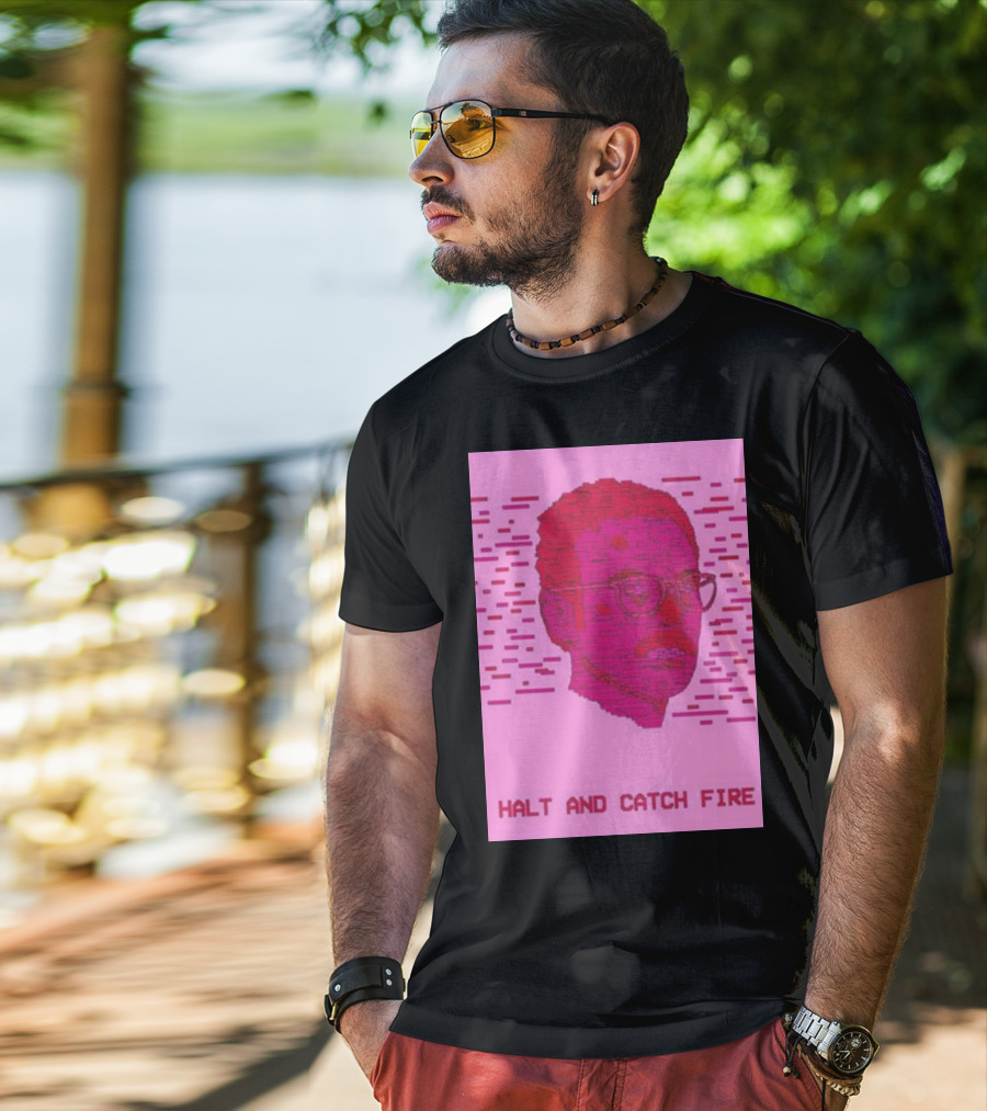 Halt And Catch Fire Retro Pixel T-Shirt