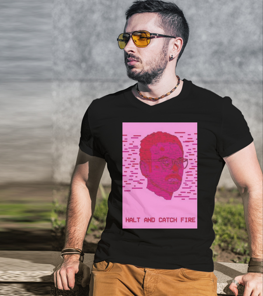 Halt And Catch Fire Retro Pixel T-Shirt