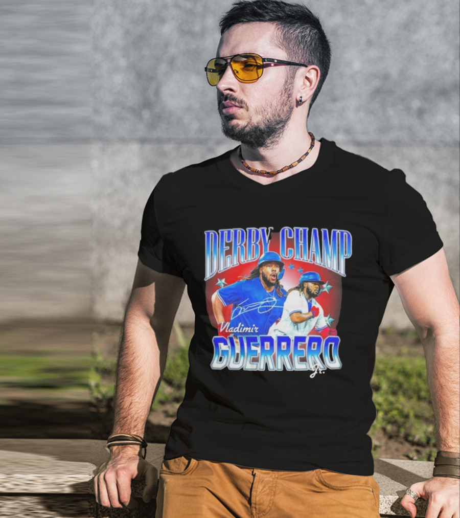 Derby Champ Vladimir Guerrero Jr. Home Run Signature T-Shirt