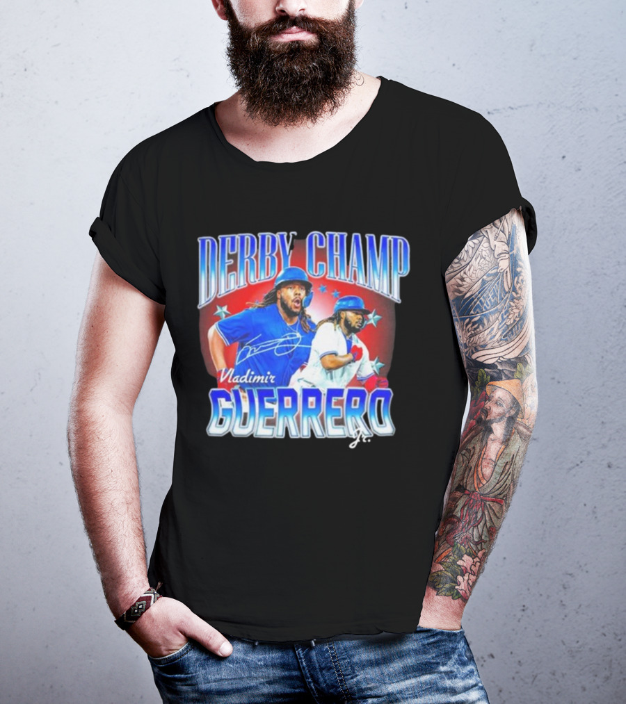 Derby Champ Vladimir Guerrero Jr. Home Run Signature T-Shirt