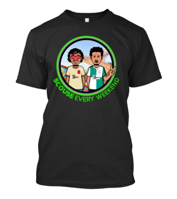 Scouse Every Weekend Boss Characters Peace Sign T-Shirt
